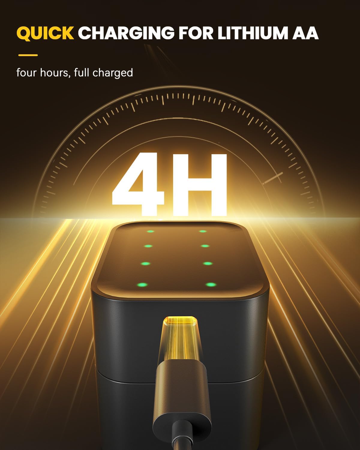 🏆Flash Sale⚡50K+ SOLD! Almost Gone-💥🎁🔋Charging Compartment - Rechargeable Aa/Aaa Lithium Battery