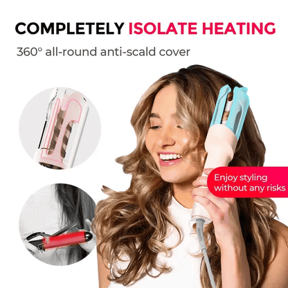 Free Shipping 🔥Automatic Rotating Curling Iron - Upgraded Long Barrel Curling Wand for Long Hair