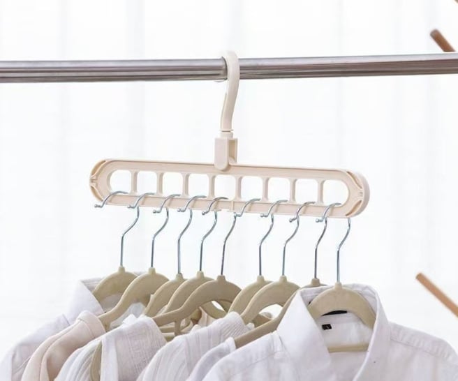 9-in-1 Space Saver! – Rotating Windproof Clothes Organizer (2pcs)